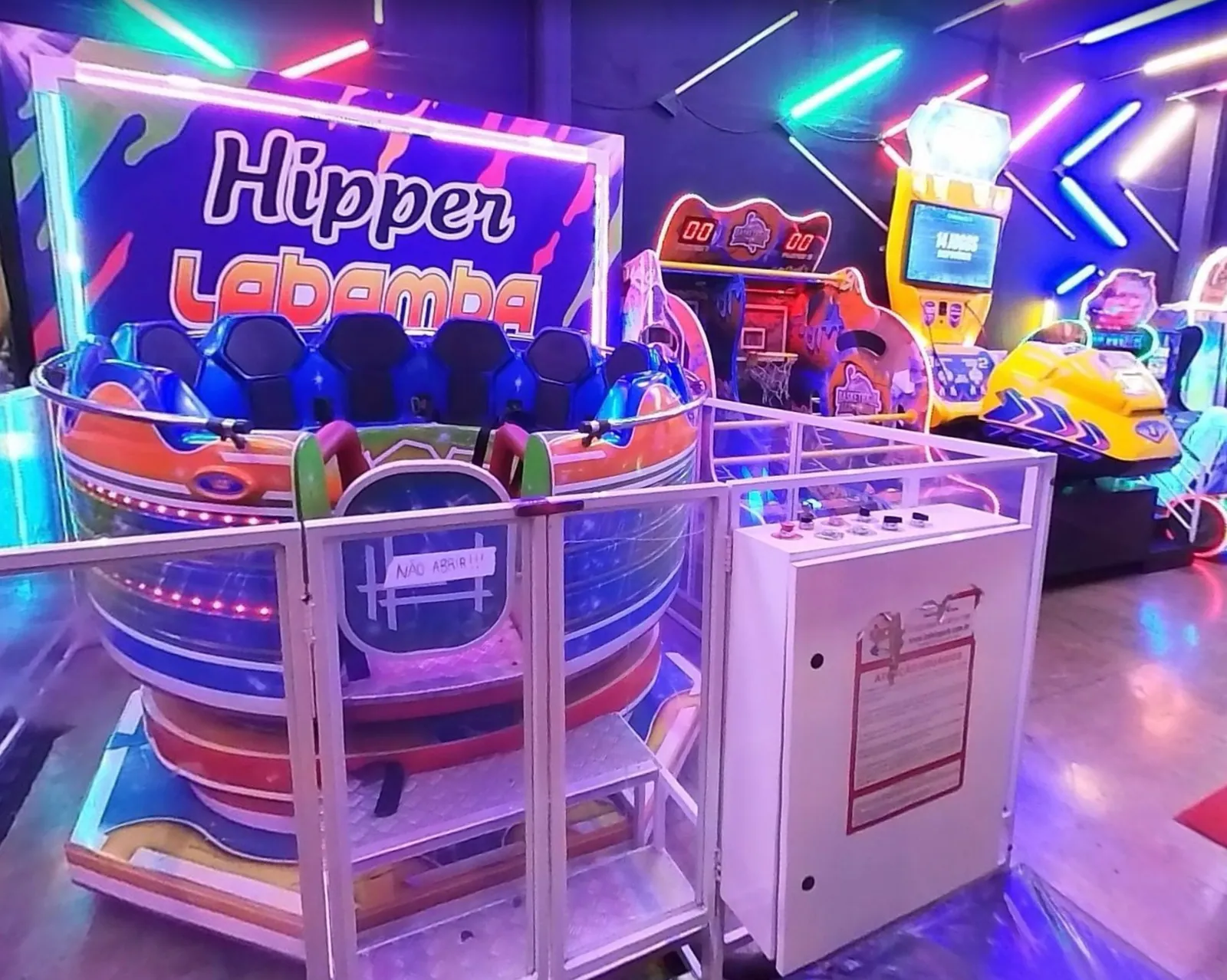 Espaço kids do Hipper Pizza