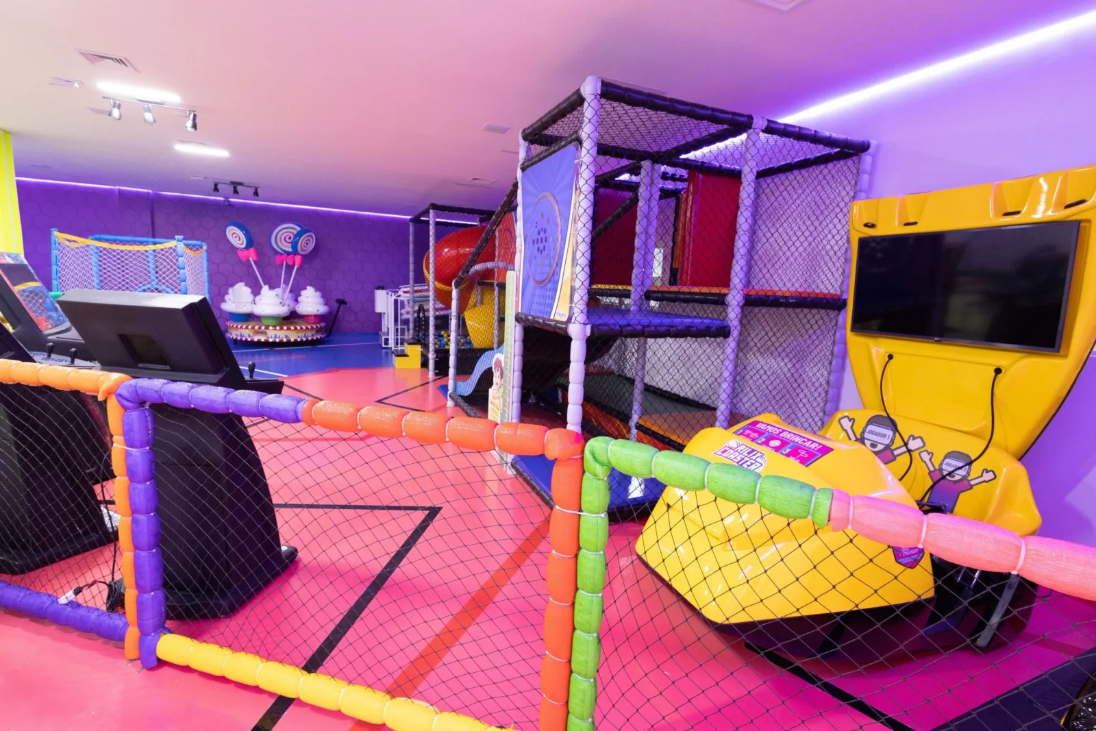 Espaço kids do Quarteto Massa Pizzaria